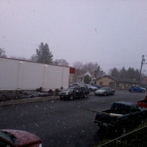 WTH snow in april