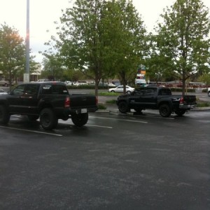 Mine and my coworkers trucks.