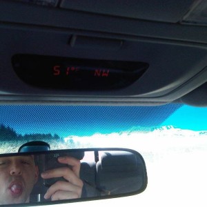 Nevermind the tongue action. Warmest its been since last summer. Lol kodiak