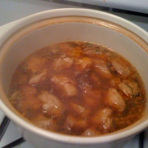 Pork is braising :drool: