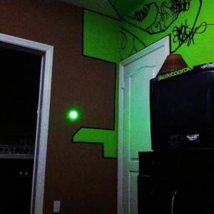 I love really powerful laser pointers