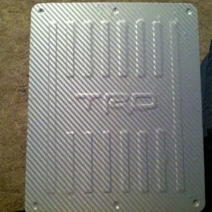Carbon fiber wrapped my TRD intake cover...can't sleep