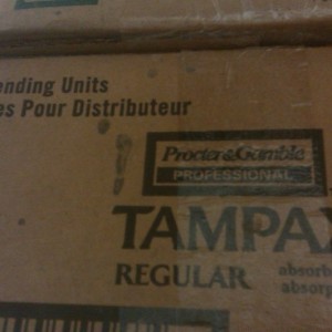 That's A LOT of tampax Omg