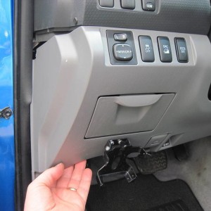 11-Lower dash pull down gently