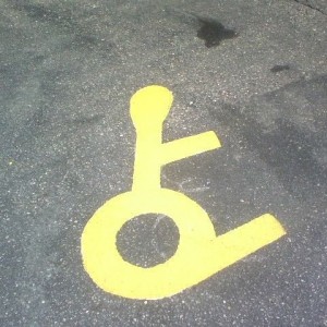 Handicap parkin lot painting. FAIL
