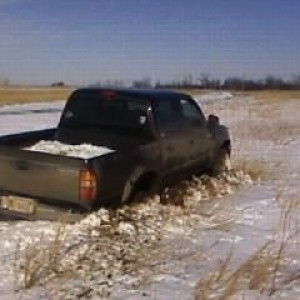 2 foot of snow, plus 2 foot of mud makes for a bad combination
