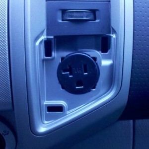 Power outlet in cab