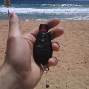 Note to self,do not swim with rental key again :(
