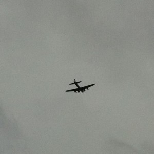 I do believe that is a B-17. One of 14 airworthy remaining
