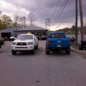Me n fred at the motorcycle shop