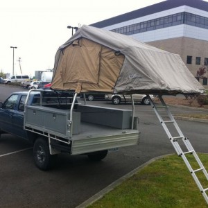 My coworkers Simpson tent! Thing is badass!
