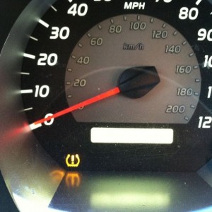 Everytime that light comes on it's my spare....