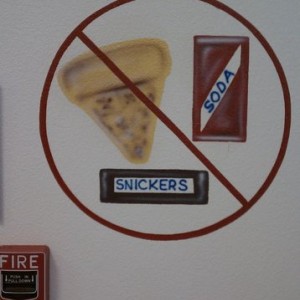 Lol that's funny at my nephew's school! They are serving soda and