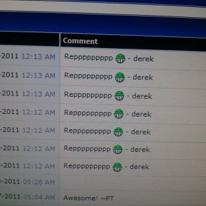 Derek's mega rep?