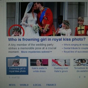 Three tabs of that damn wedding over the tornado deaths....this world is go