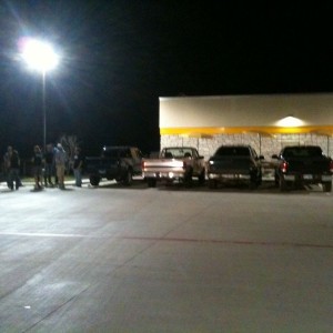 Finally out...had to have all three of these trucks chained up to one anoth