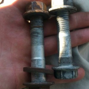 close enough? gotta cut one out....lower shock bolt