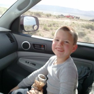 Nephew Gavin helping me out! He's more of a man than........... neverm