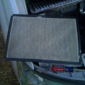 Removed the secondary air filter