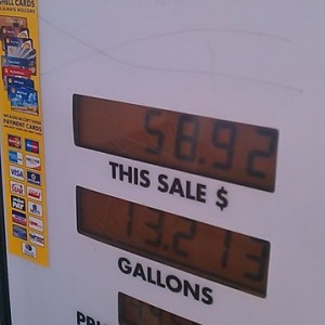 Didnt even get a full tank:(
