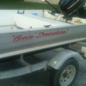 Named my boat,