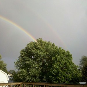 Double rainbow!! Haha