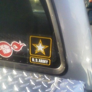 My tacoma is army strong now