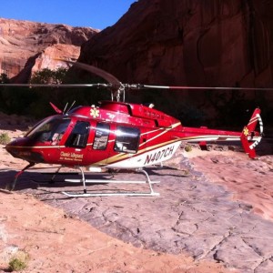 Choal falls just off Lake Powell today. Playing around landing in the canyo