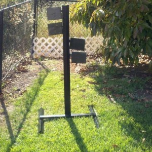 Welded up a target tree from anything as small as a pellet gun to a 30-06