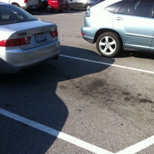 No, they weren't Pulling out... they parked like that. Idiots.