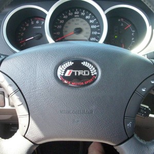 steering wheel trd emblem