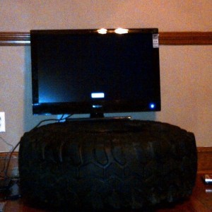 This is my entertainment stand, I have another swamper but I need a wheel