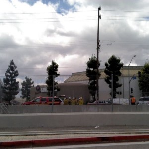 the fire in la is across from my route