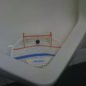 Just noticed this in the toilet at work