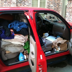 Brothers home from Clemson with a loaded truck and broken A/C...again