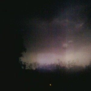 Fixing to storm big at my house