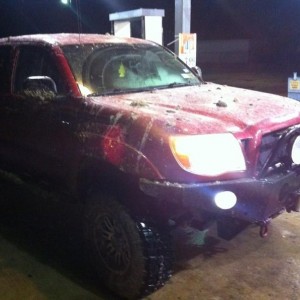 I think I hit a puddle