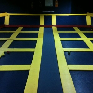 Trampoline dodgeball