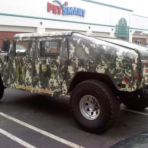 sweet hummer in front of audio express