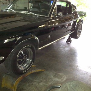 Also, doin some exhaust work on a friends '67 mustang.