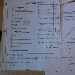 Talk about a bunch of formulas