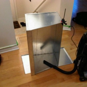 Tool box for cab I'm building. 16ga galvanized, riveted and bolted in