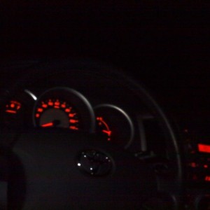 sitting in truck listning to music and looking @ stuff. lol
