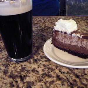 Guinness and cheesecake. Such a tasty dessert.