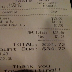 This place is fuckin retarded. 35 bucks for one person!?!?!