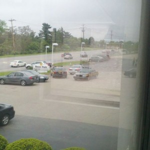 Not in picture but you can see the people standing. Fbi a few places down f