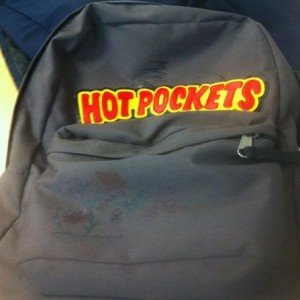 Hot pockets back pack mod: sewn myself :D
