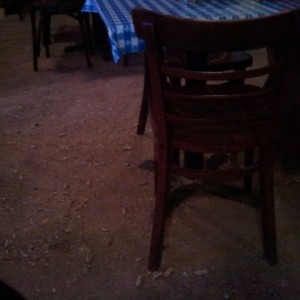 Haha its pretty cool in here. With dirt floors too haha.