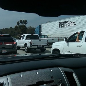 I15 closed for 5 min. 2 white tacos, one sport one OR