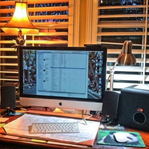 A crappy pic of my new klipsch speaker set up. These BLAST